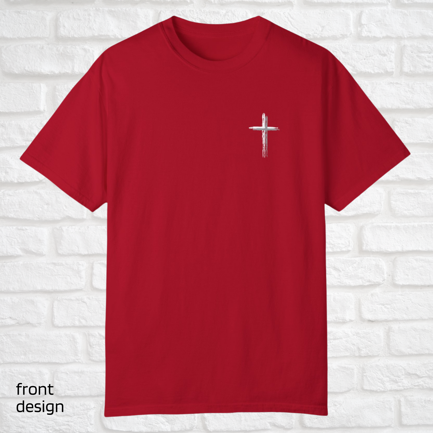 White Cross / Grey Believer / Red T-shirt