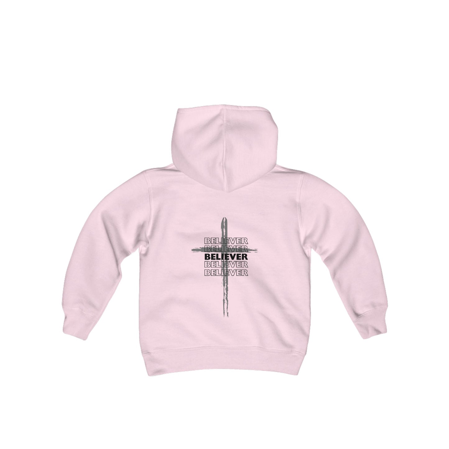 Youth Hoodie / Multiple Colors / Grey Cross / Black Letters