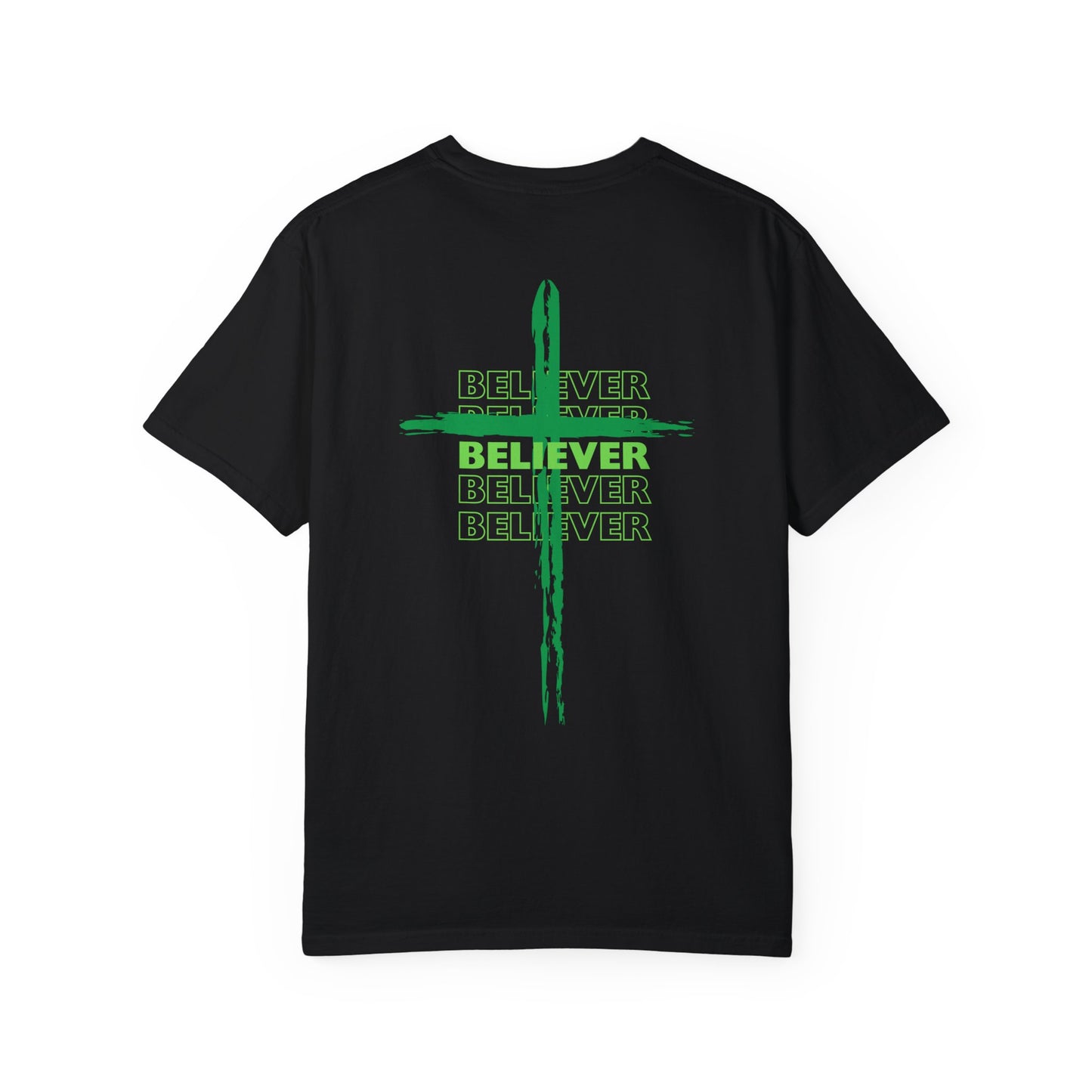 Green Cross / Grass Green Believer / Black T-shirt