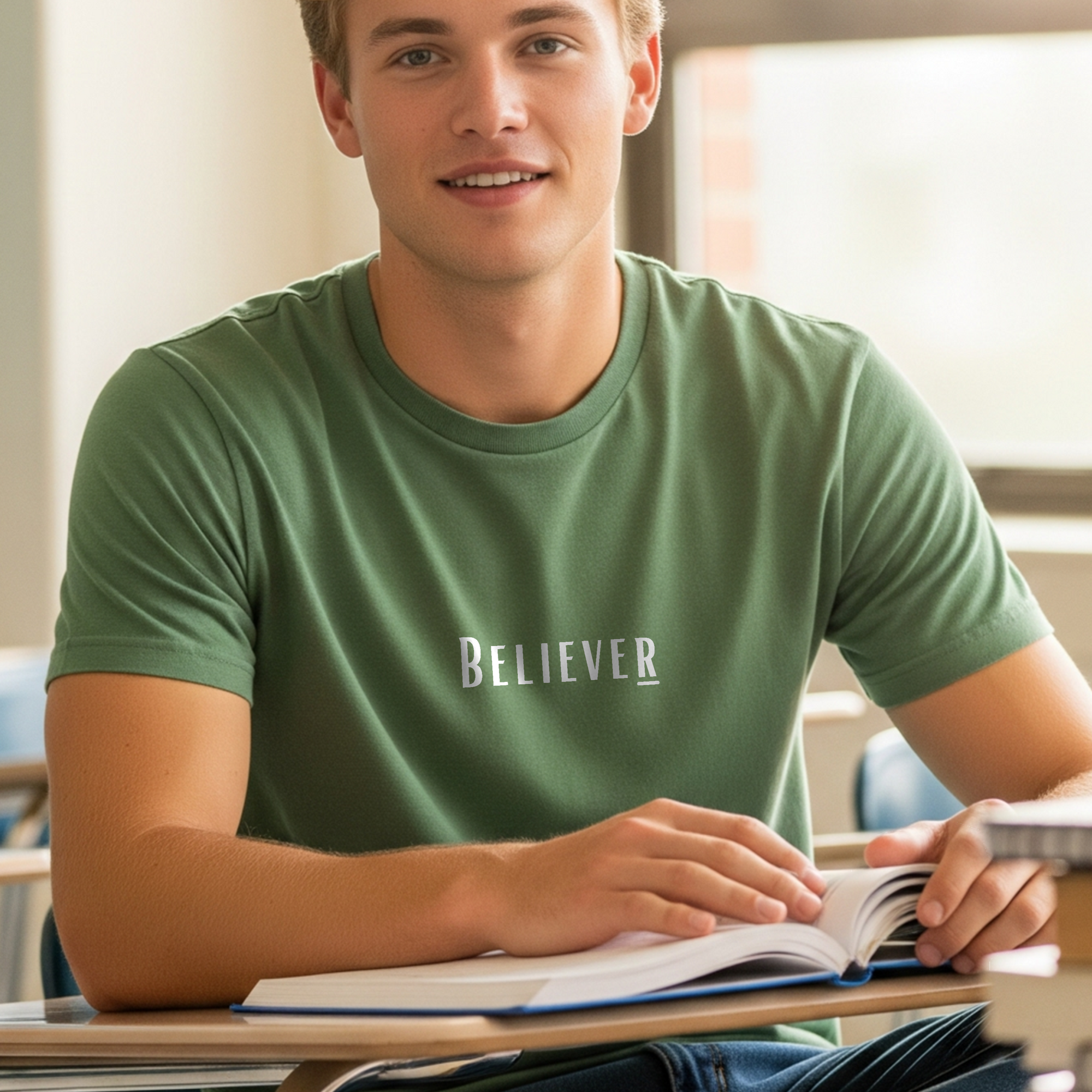 Believer Tee – Moss