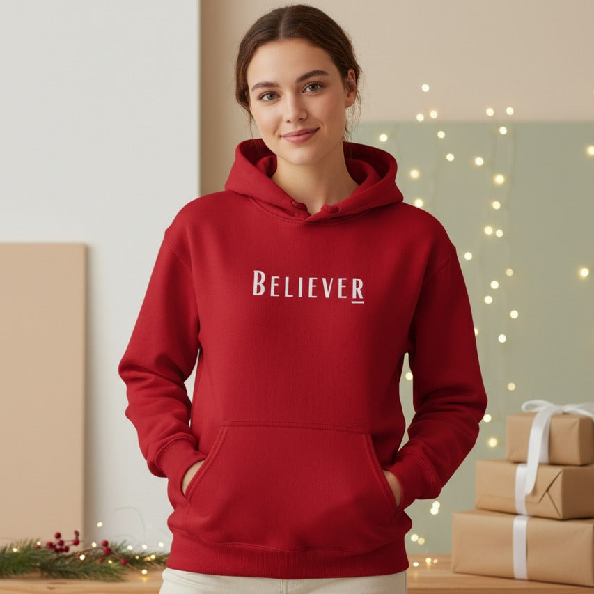 Believer Collection Hoodie – Red