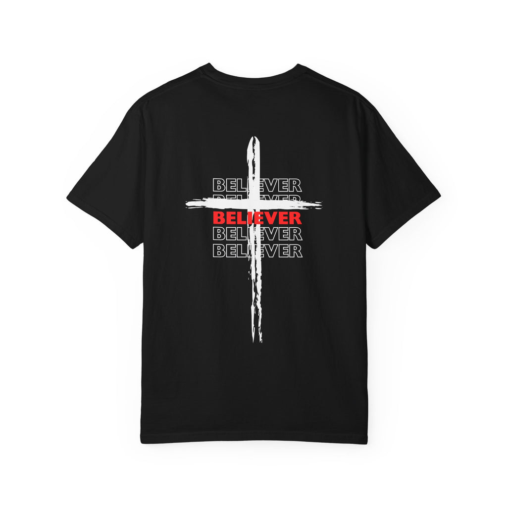 Believer Cross T-Shirt – Black | Comfort Colors®