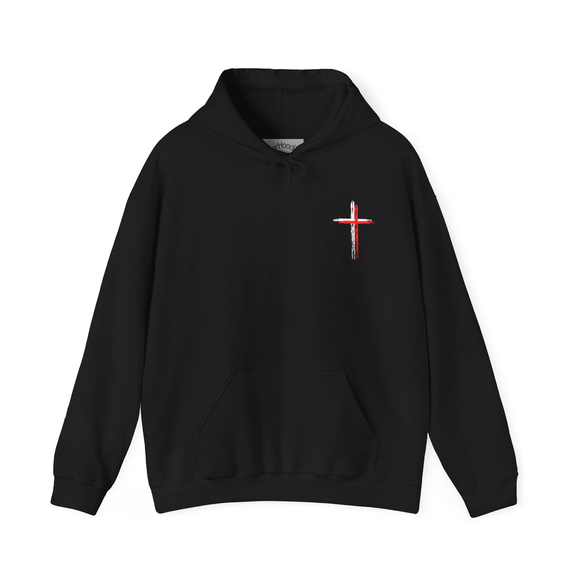 Believer Cross Hoodie – Black / Red