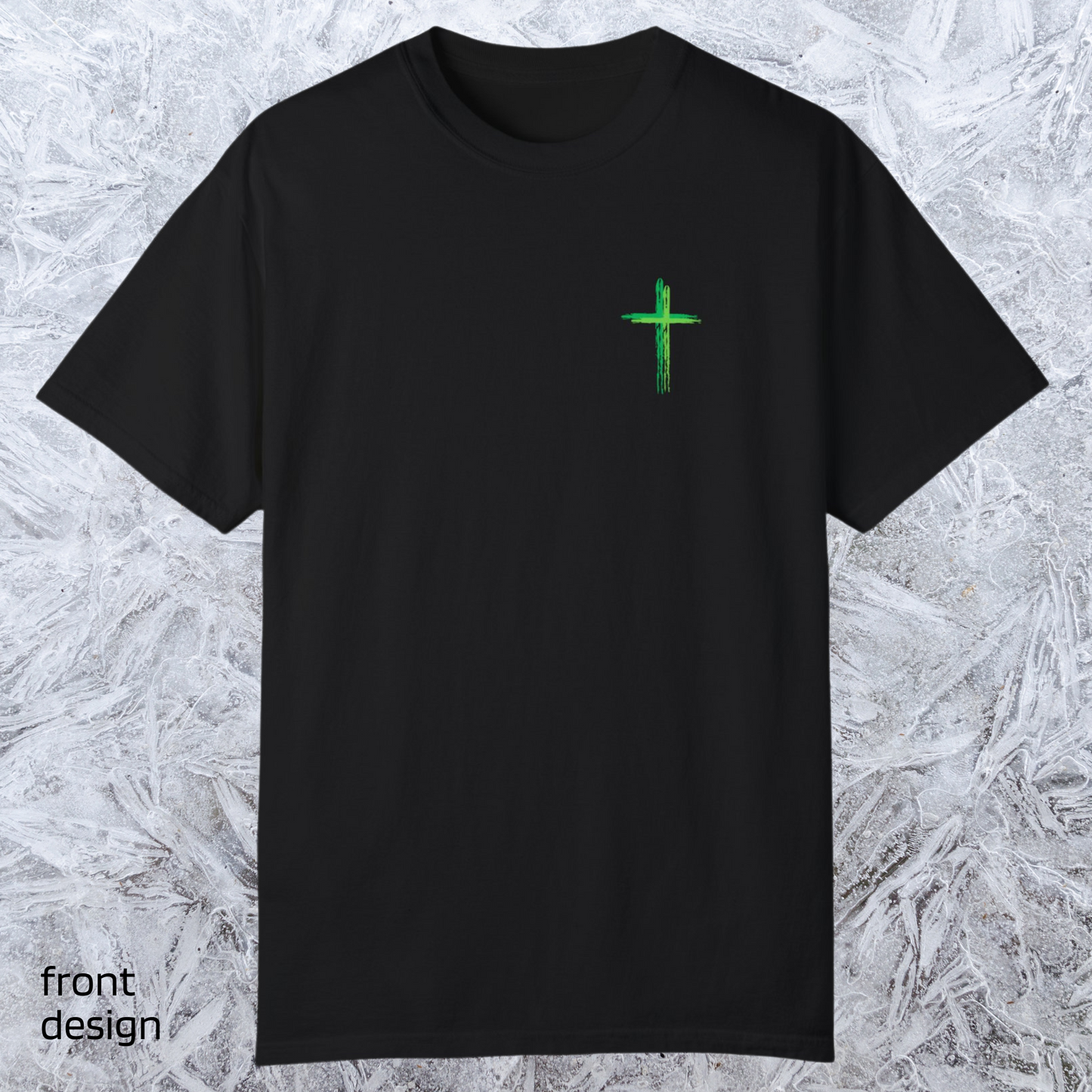 Green Cross / Grass Green Believer / Black T-shirt