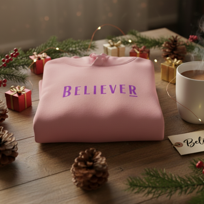 Believer Collection Hoodie – Pink