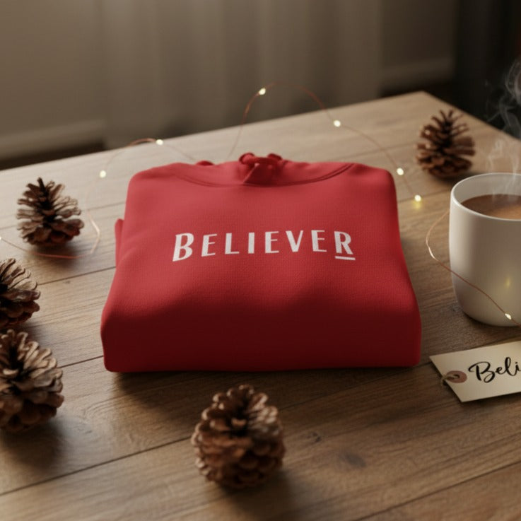 Believer Collection Hoodie – Red