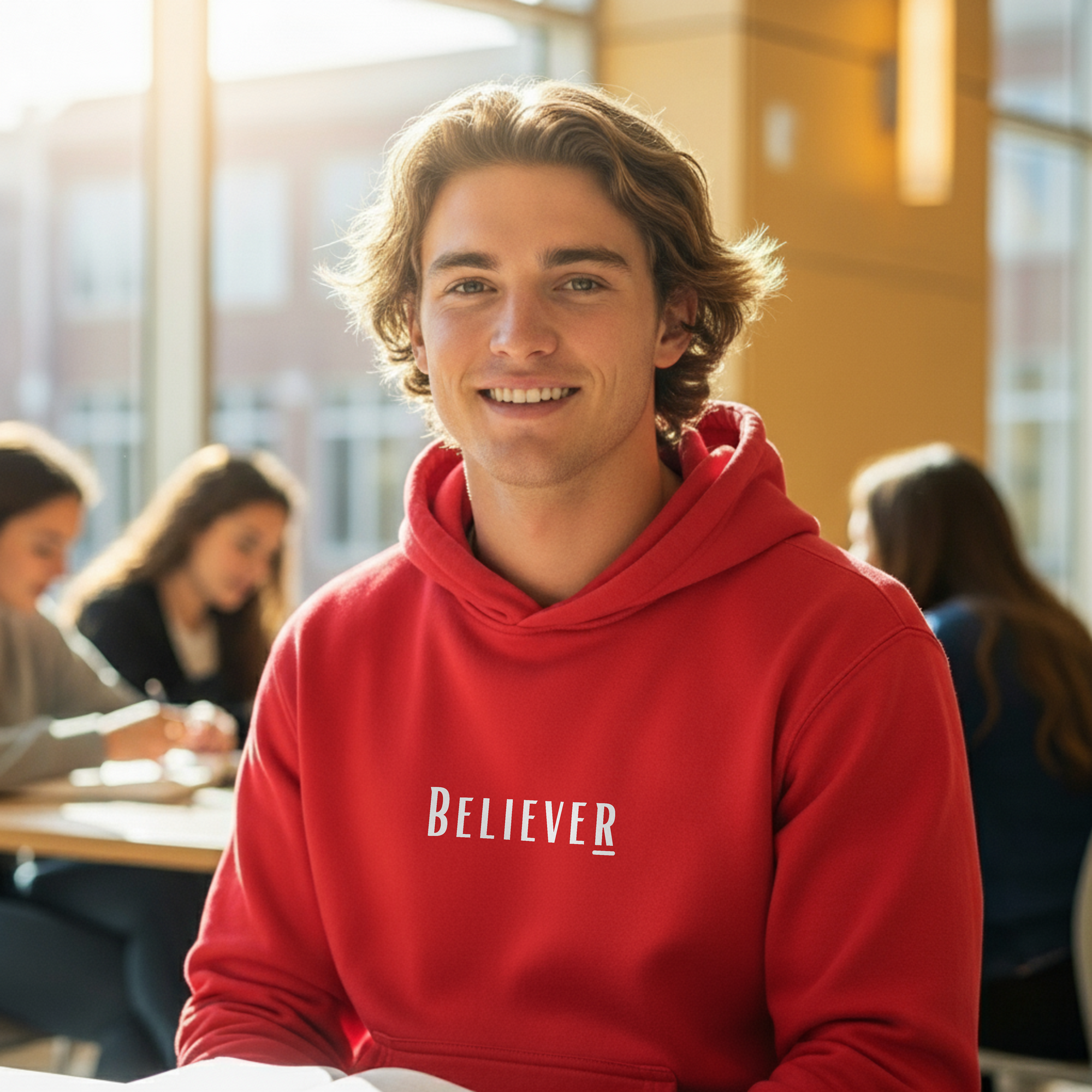 Believer Collection Hoodie – Red