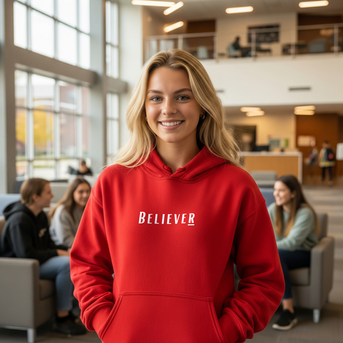 Believer Collection Hoodie – Red