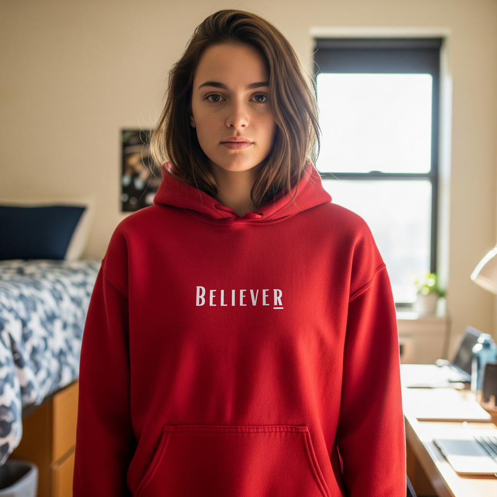 Believer Collection Hoodie – Red