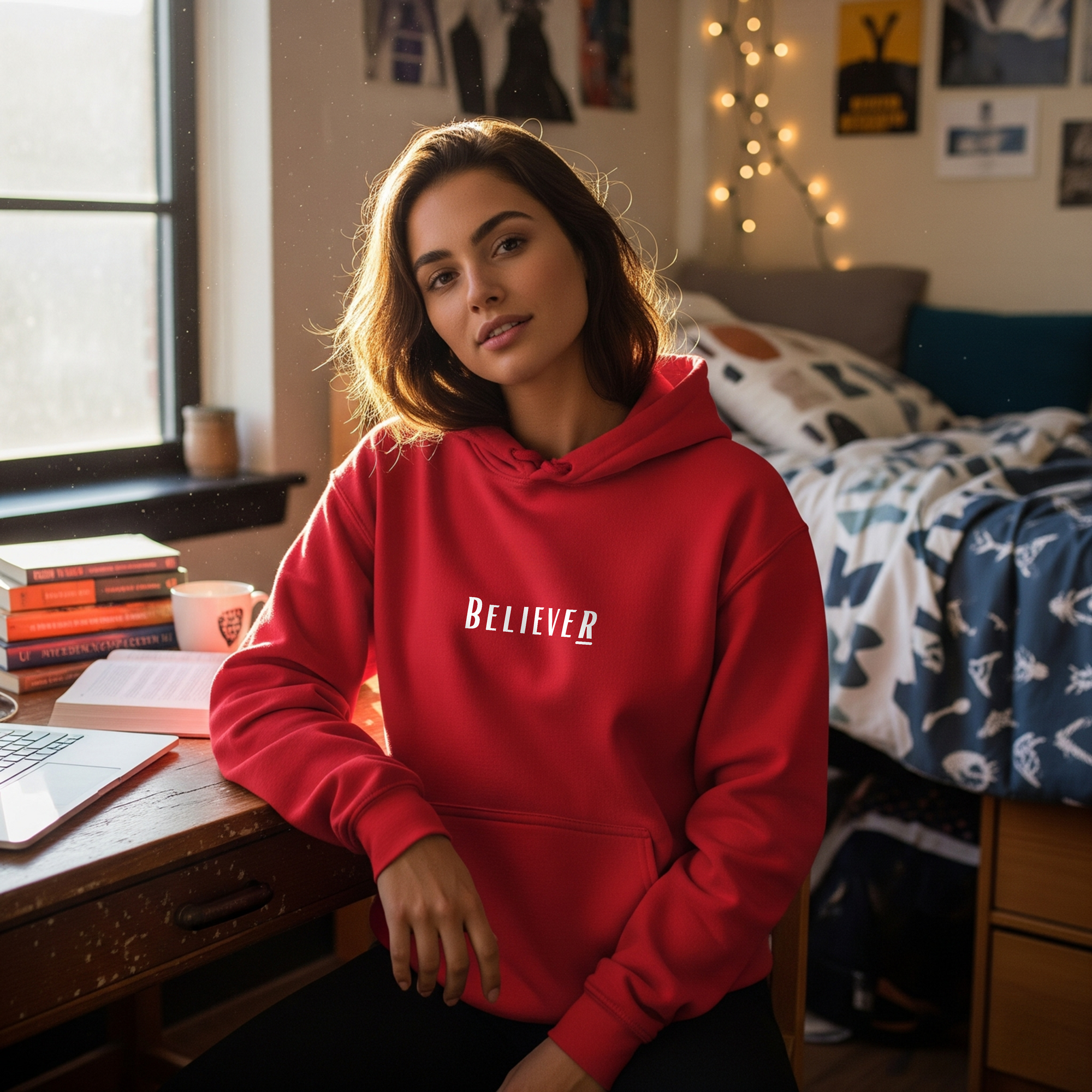 Believer Collection Hoodie – Red