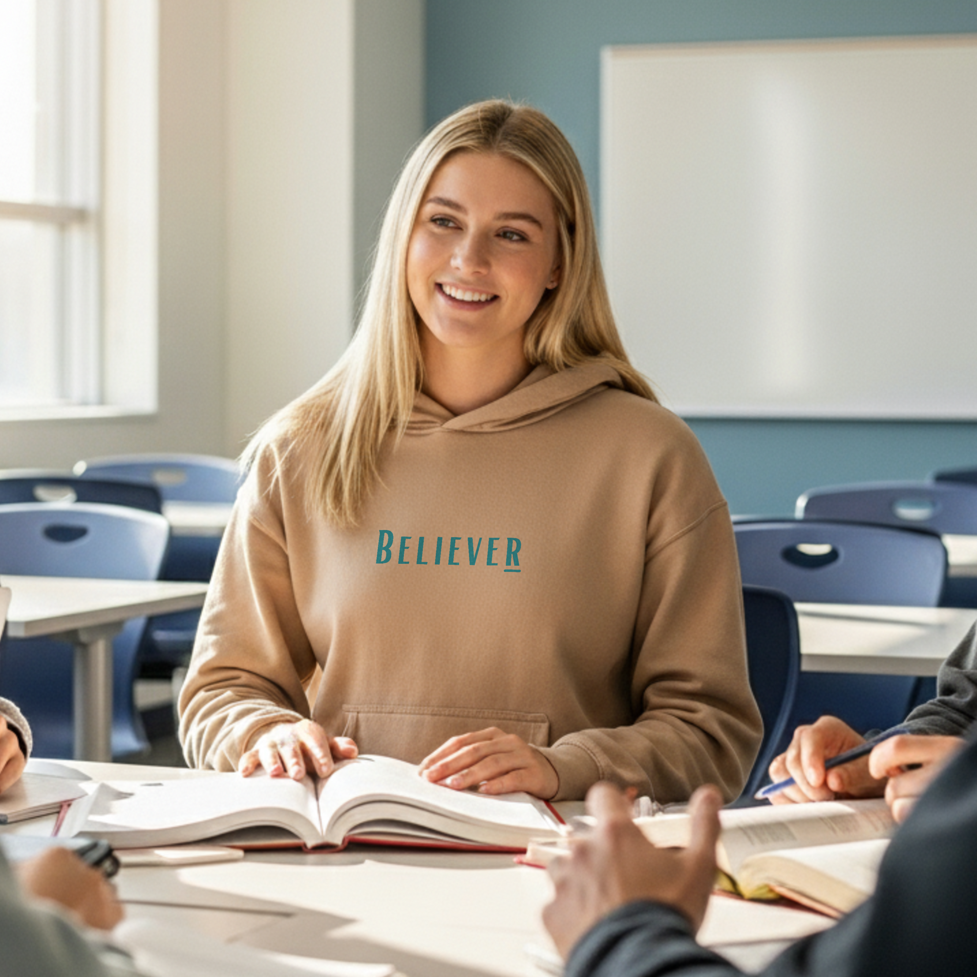 Believer Collection Hoodie – Sand