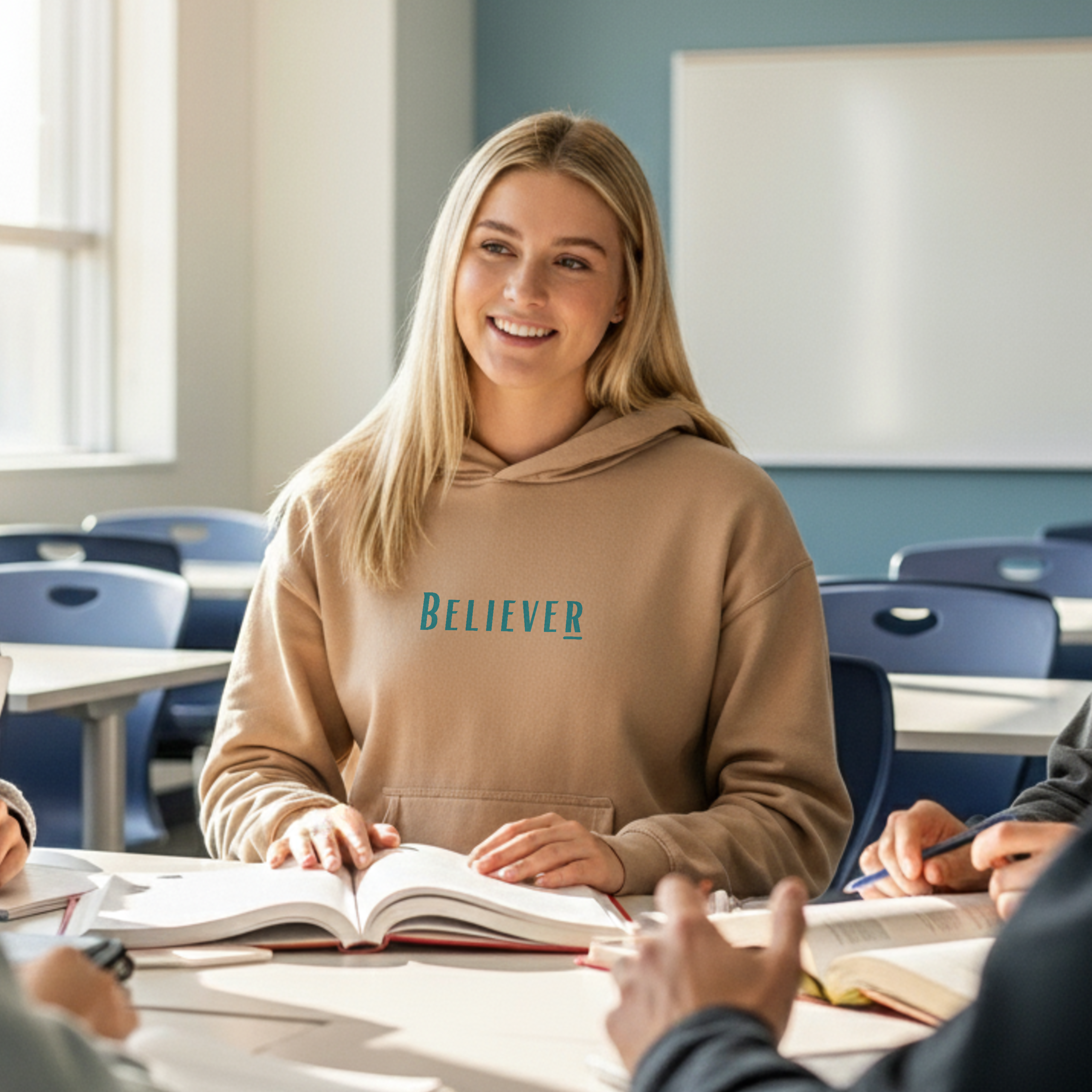 Believer Collection Hoodie – Sand