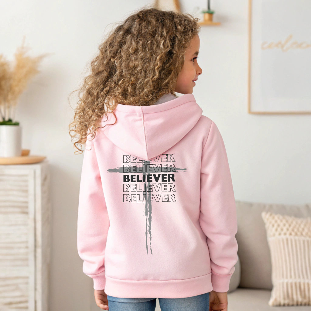 Youth Hoodie / Multiple Colors / Grey Cross / Black Letters