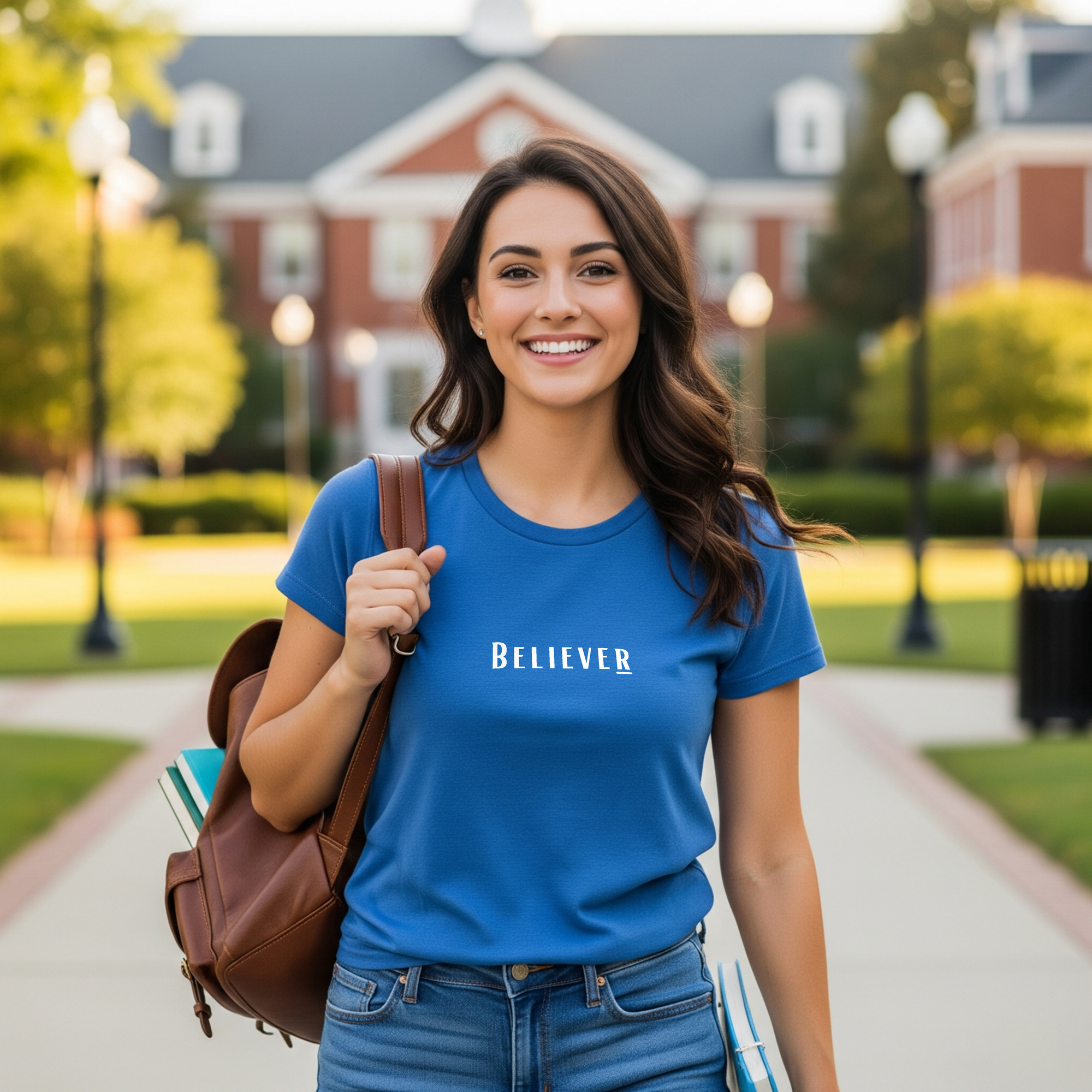 Believer Tee – Mystic Blue