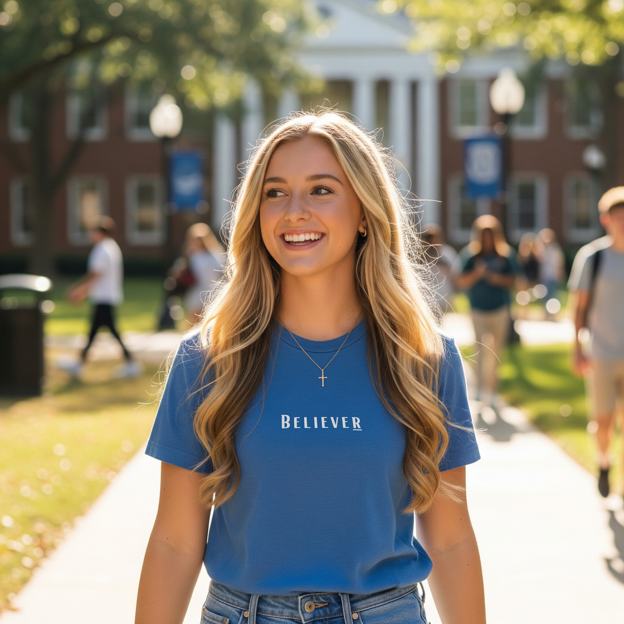 Believer Tee – Mystic Blue