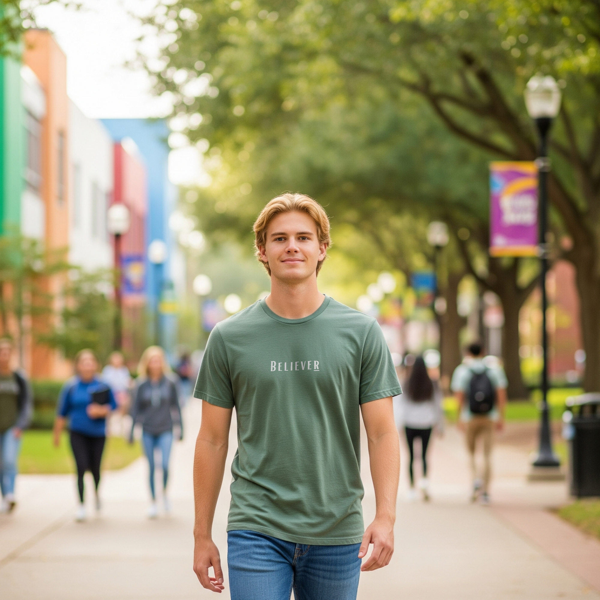 Believer Tee – Moss
