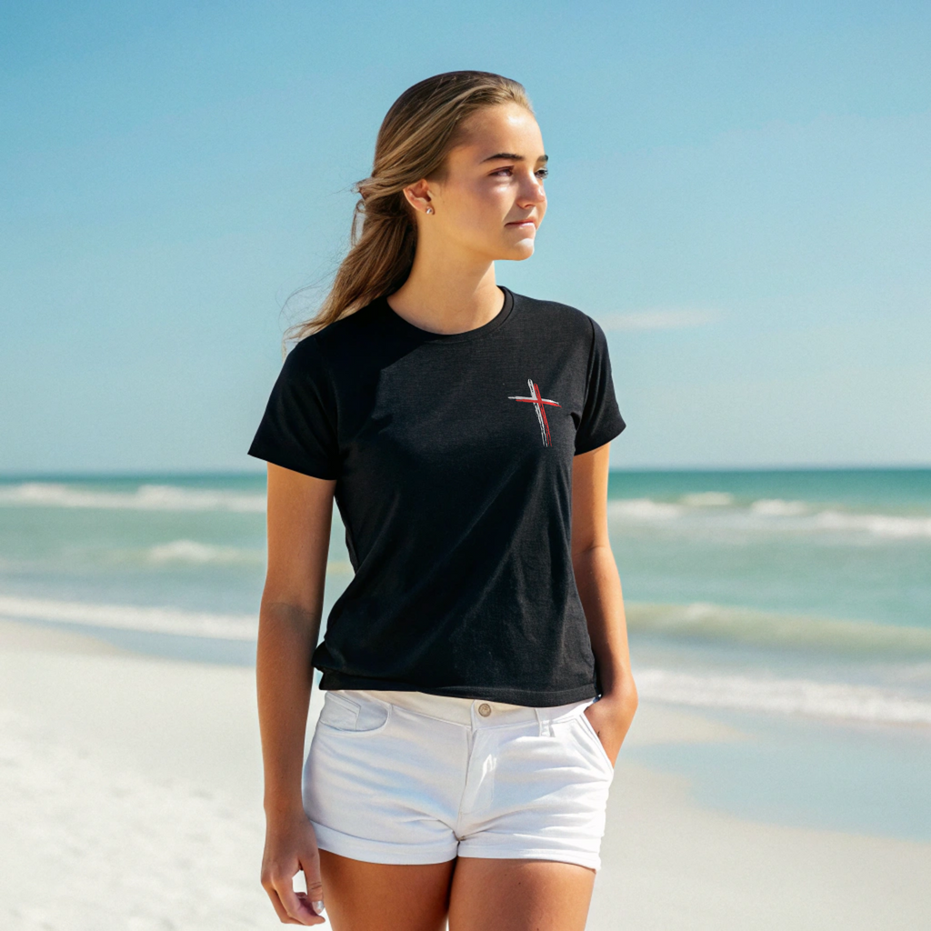 Believer Cross T-Shirt – Black | Comfort Colors®